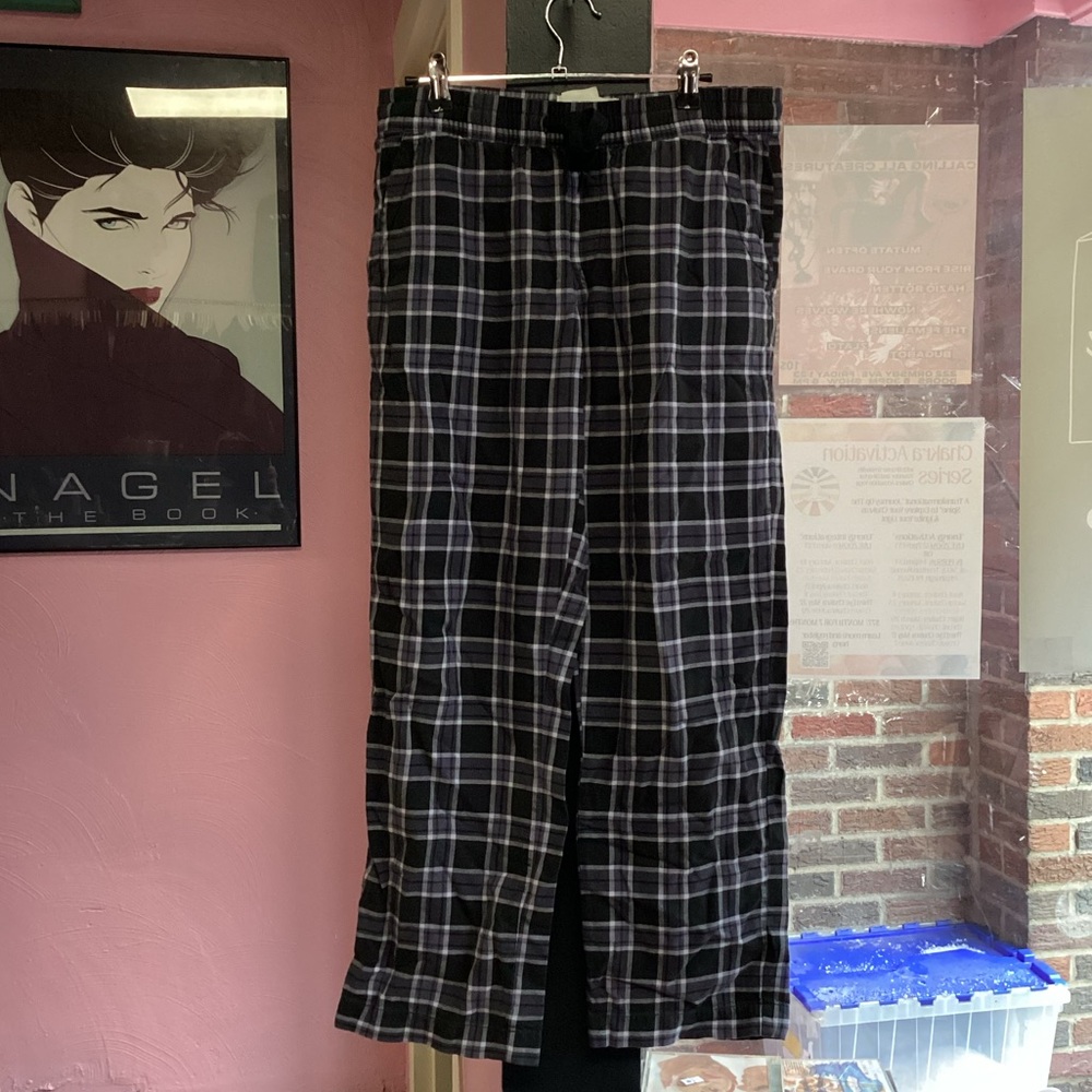 REI Black and White Checkered Men's Joggers